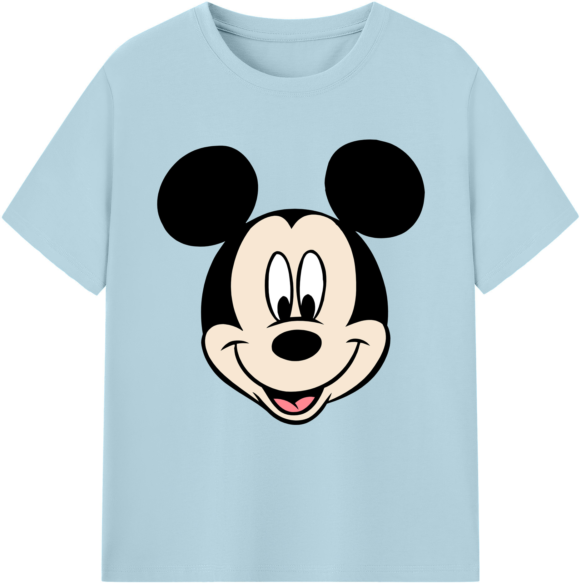 （画像用） ミッキーマウス Mickey Mouse 綿100％半袖Tシャツ（フロントプリント）